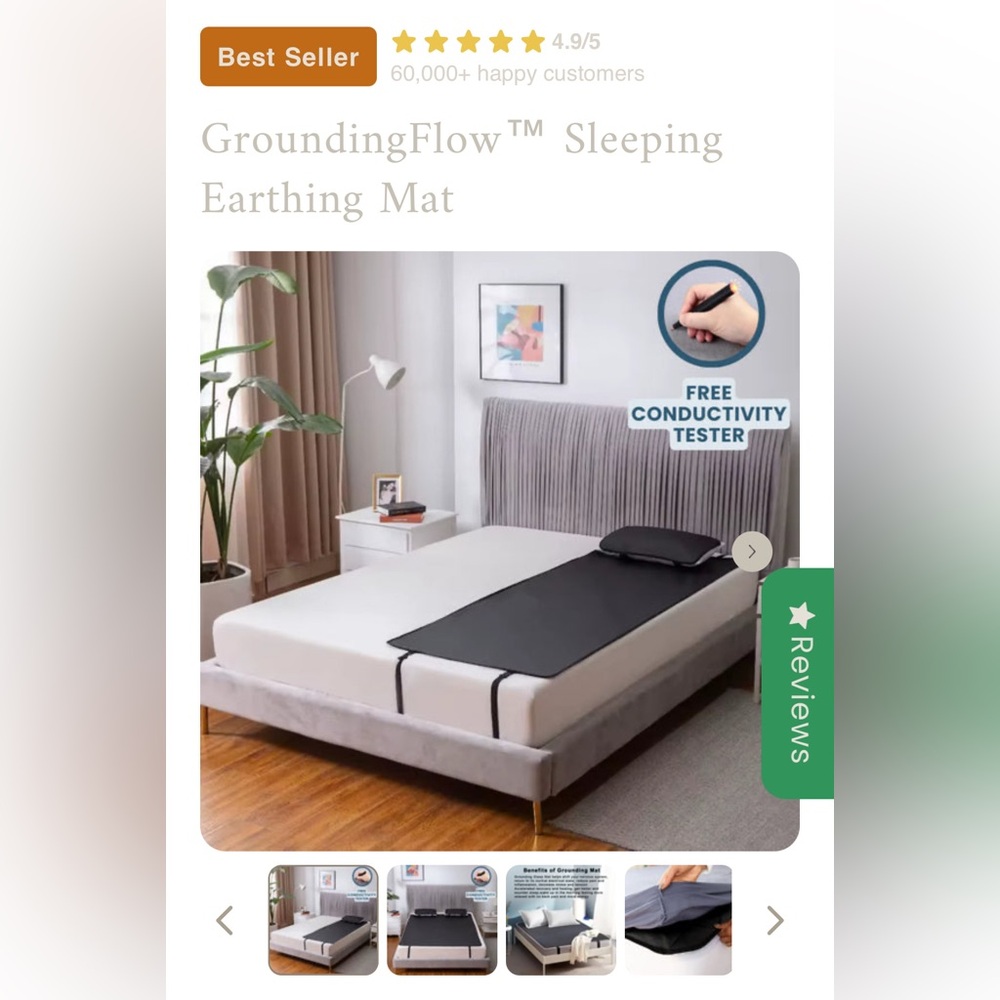 Sleeping Earthing Mat - Black